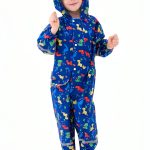 Kids Rain Suit Shenzhen Shifuhuafeng Navy Adjustable Waterproof Coat-0