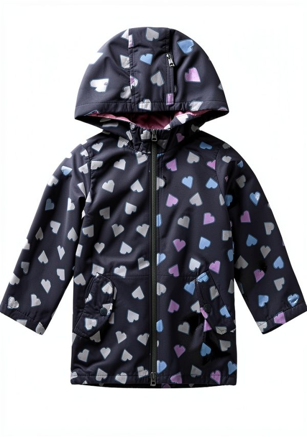 Carter's Girls Rain Jacket C222G109 Water‑Resistant Strawberry 5‑6-0