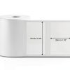 Phomemo Thermal Sticker Label Paper for M120/M110/M220/M250/M150 Label Maker Machine, Multi-Purpose Self-Adhesive Tag 1.96'' x 1.18"(50X 30mm), 230 Labels/Roll,Black on White-1